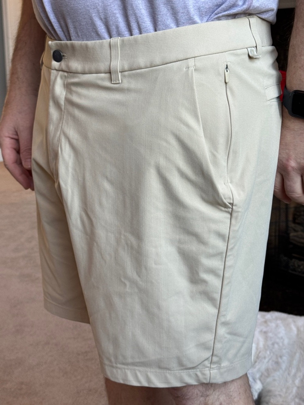lululemon athletica Men's Tailored Performance Shorts in Light Beige